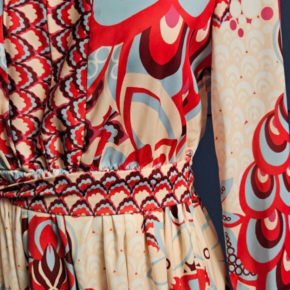 Shein Mod Print Babydoll Dress sz Small - Picture 5 of 5